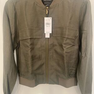 NWT Sanctuary “Eve” Bomber Jacket Linen Blend XS